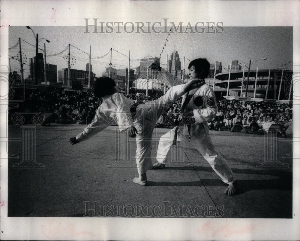 Press Photo Karate Martial Art - Historic Images