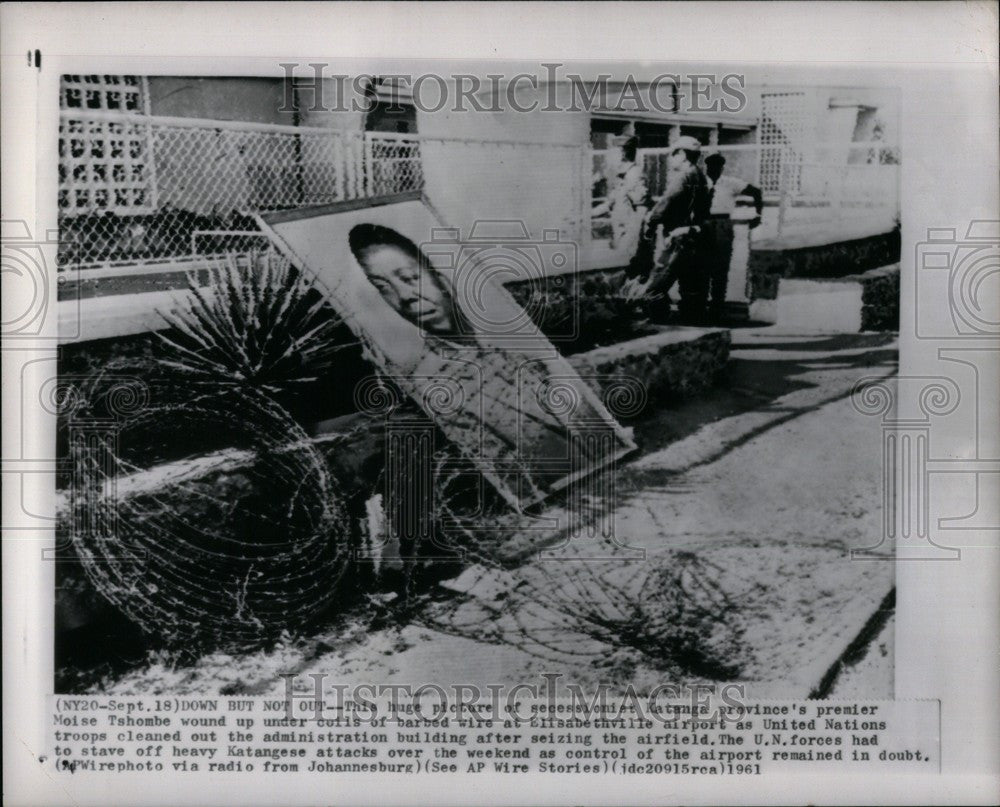 1961 Press Photo nise tshombe seized airfriend katange - Historic Images