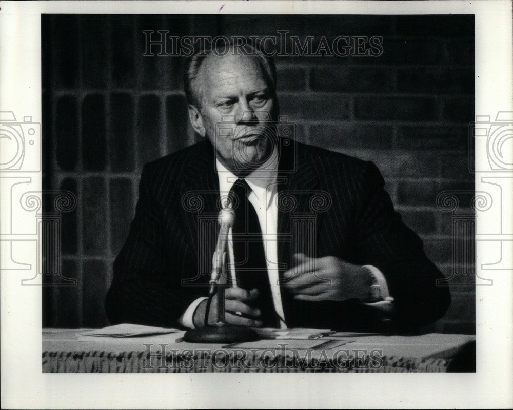 1982 Press Photo Former Pres. Gerald R. Ford - Historic Images