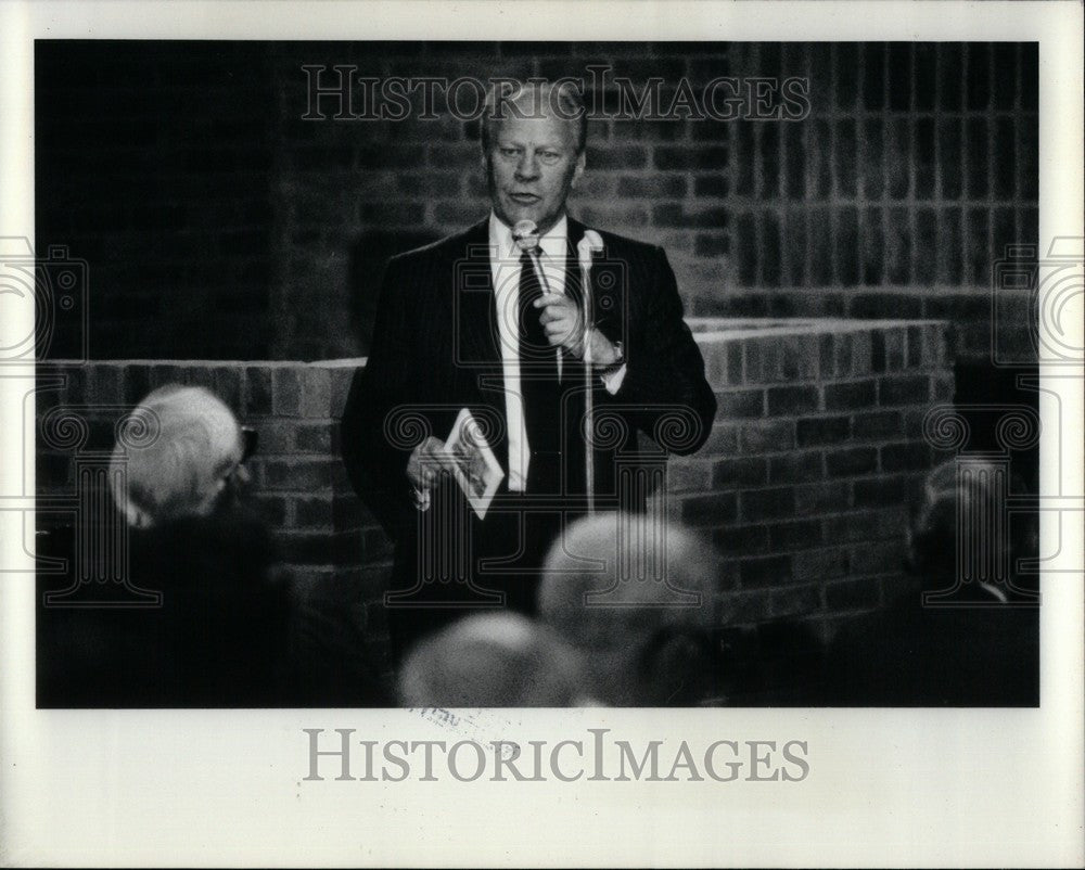 1982 Press Photo Gerald R Ford ann arbor former - Historic Images