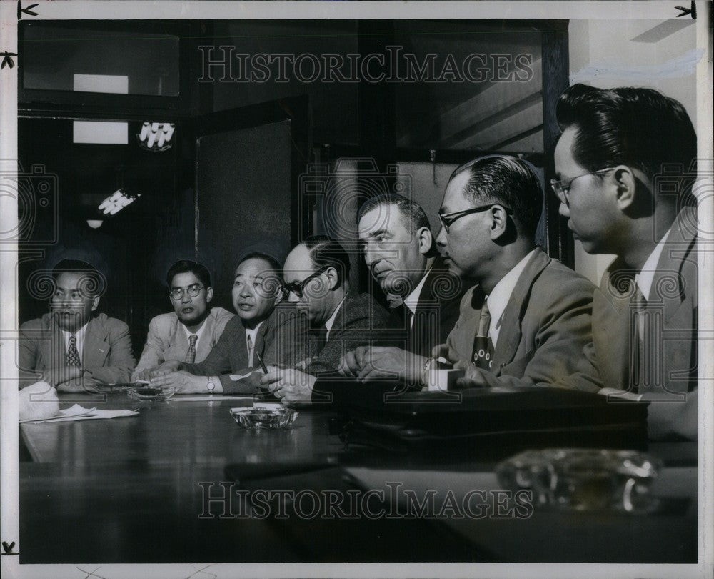 1950 Press Photo trade unionist, japan, united states - Historic Images