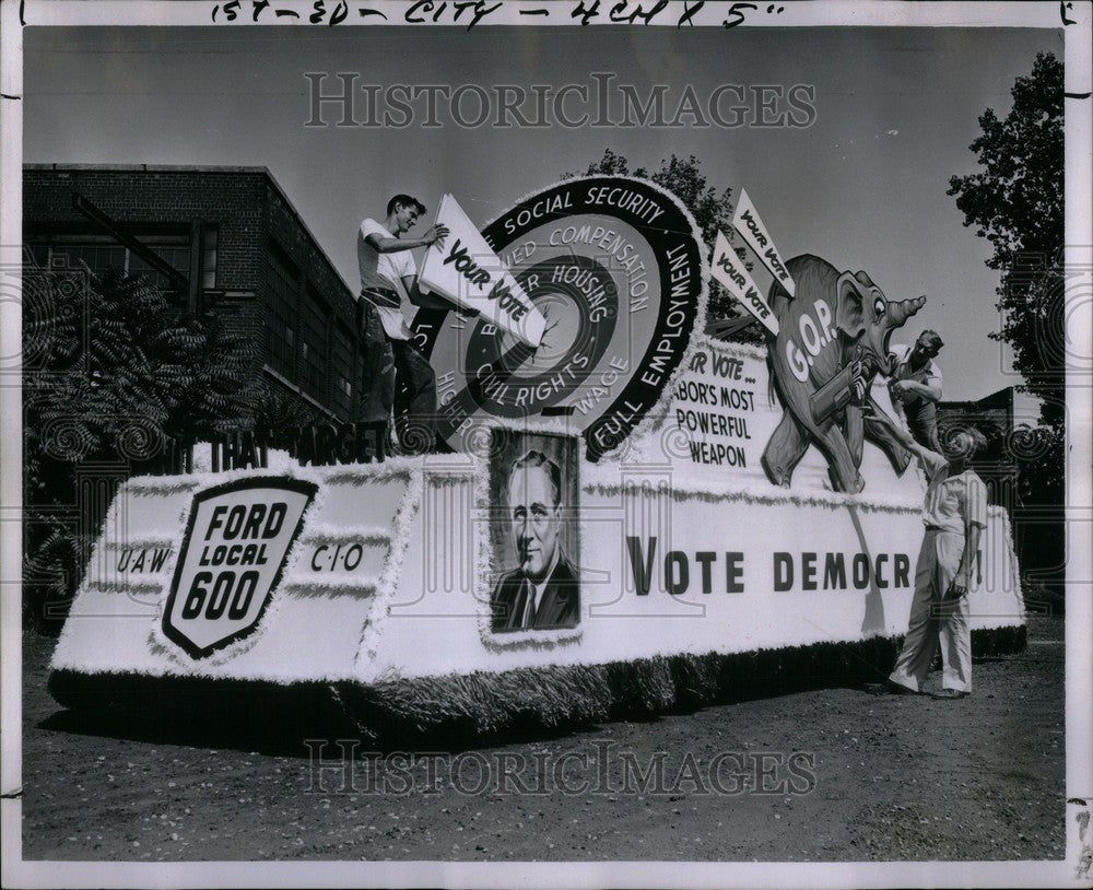 1954 Press Photo Labor Day - Historic Images