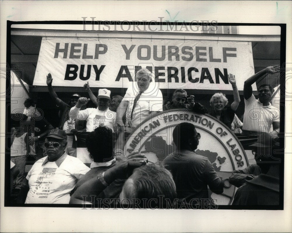 1981 Press Photo Owen Bieber  labor union activist - Historic Images