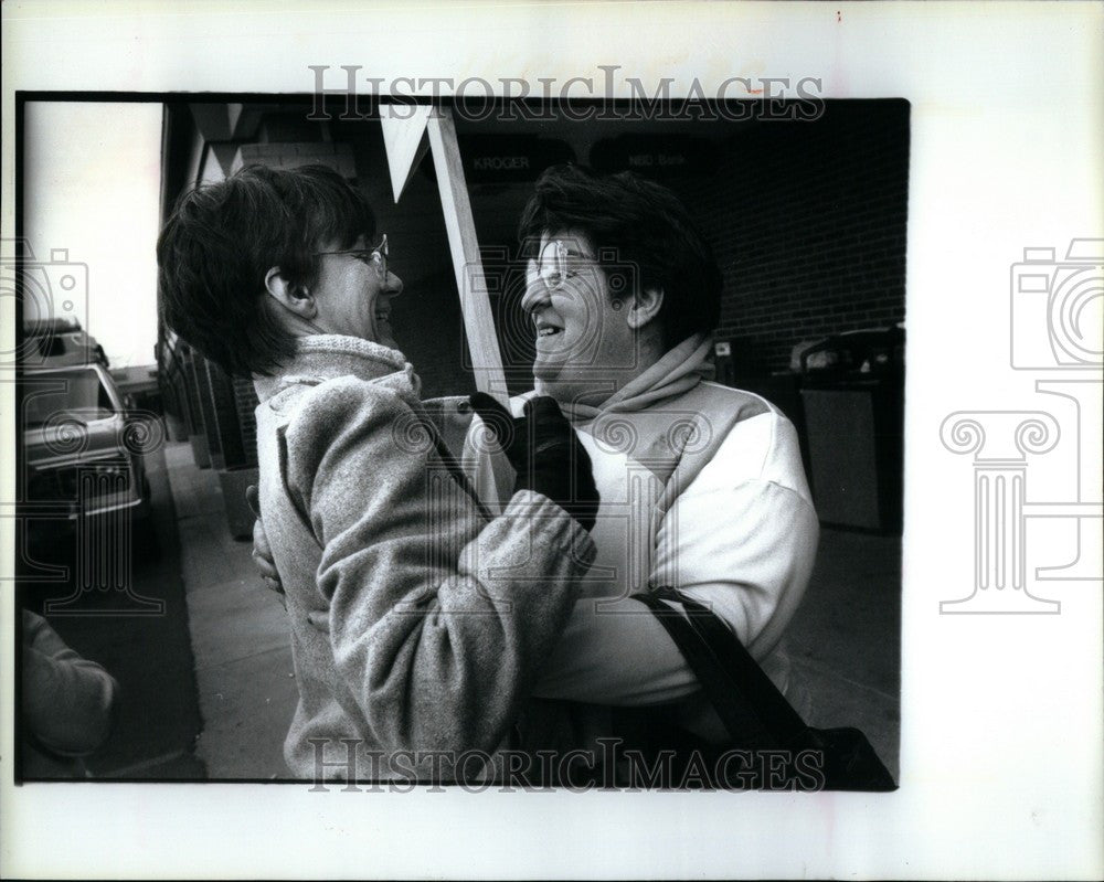 1992 Press Photo Kroger  Strike - Historic Images