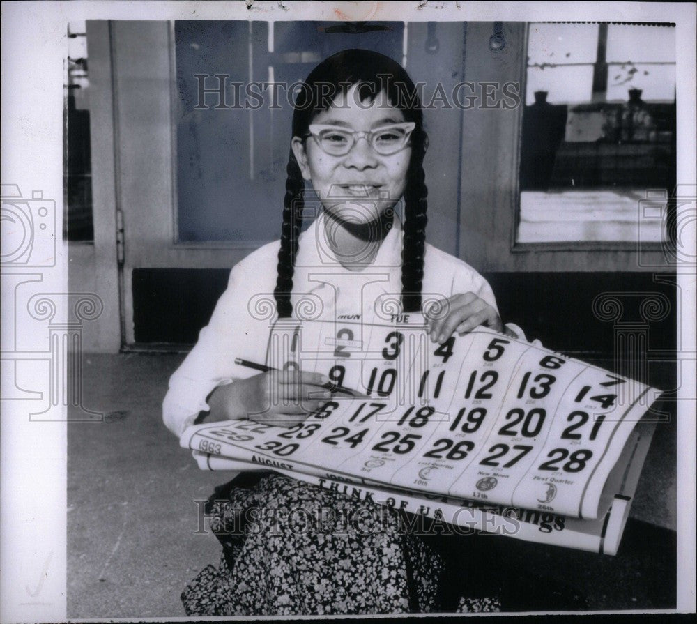 1963 Press Photo Korean Orphan Jenine Ruth Frank Mills - Historic Images