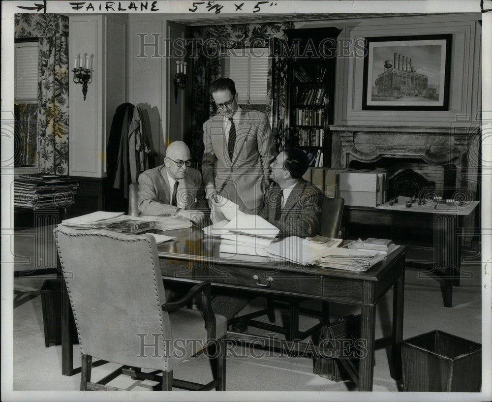 1953 Press Photo Frank Hill George Helicker - Historic Images