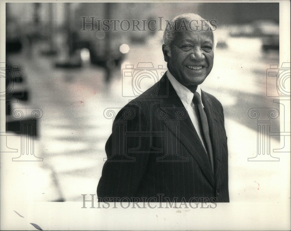 1988 Press Photo William Patrick Detroit City Council - Historic Images