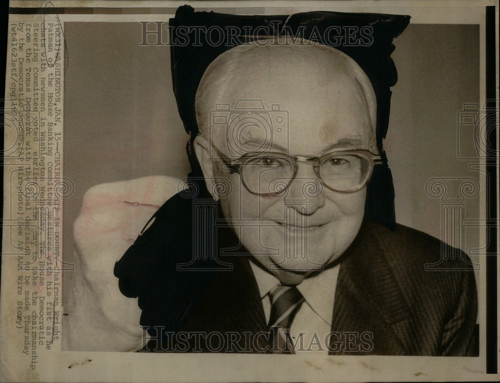 1975 Press Photo Wright Patman Congressman - Historic Images