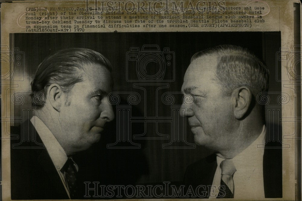 1970 Press Photo American Baseball Owners - Historic Images
