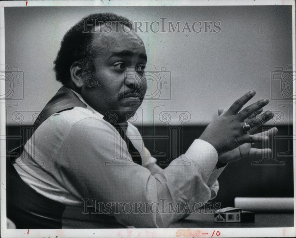 1982 Press Photo Emmett Moten Virginia Park - Historic Images