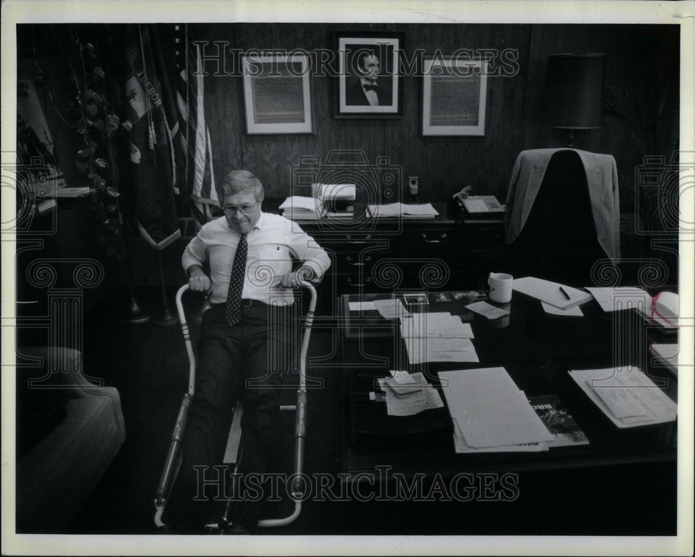 1985 Press Photo Brooks Patterson - Historic Images