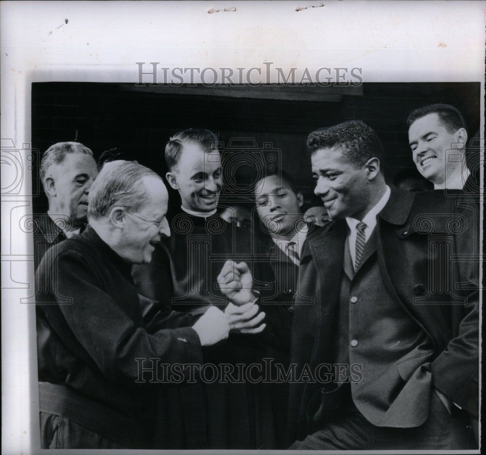 1961 Press Photo Floyd Patterson Defends Against Tom - Historic Images