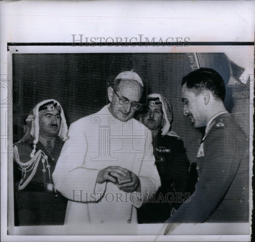 1964 Press Photo Pope Paul King Hussein - Historic Images