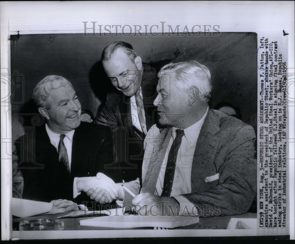 1956 Press Photo Thomas F. Patton Executive Assistant - Historic Images