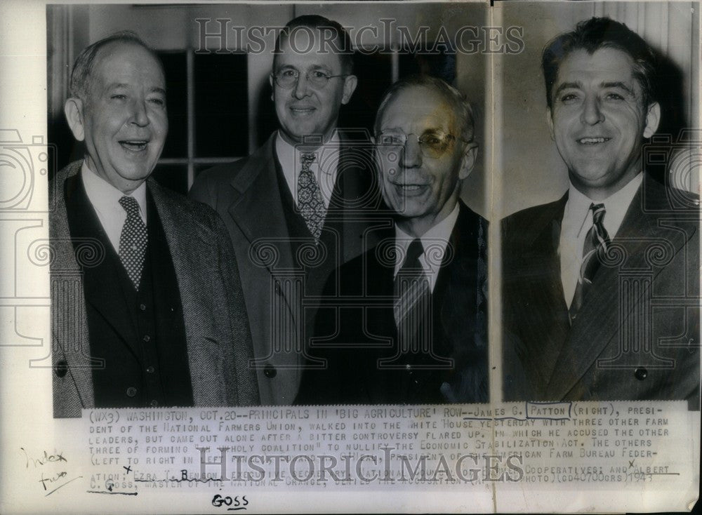 1943 Press Photo James Patton Ezra Benson Edward O&#39;Neal - Historic Images