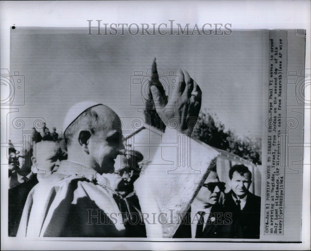 1964 Press Photo Pope Paul VI Catholic - Historic Images