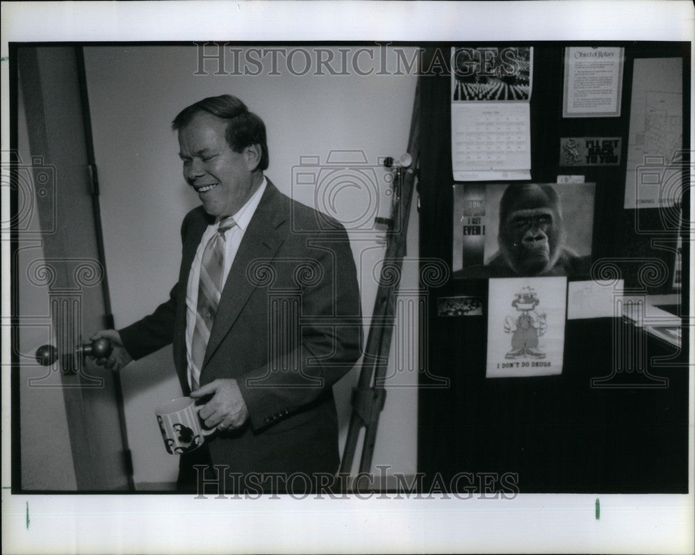 1991 Press Photo Mike La Chance,  Vassar&#39;s City Manager - Historic Images