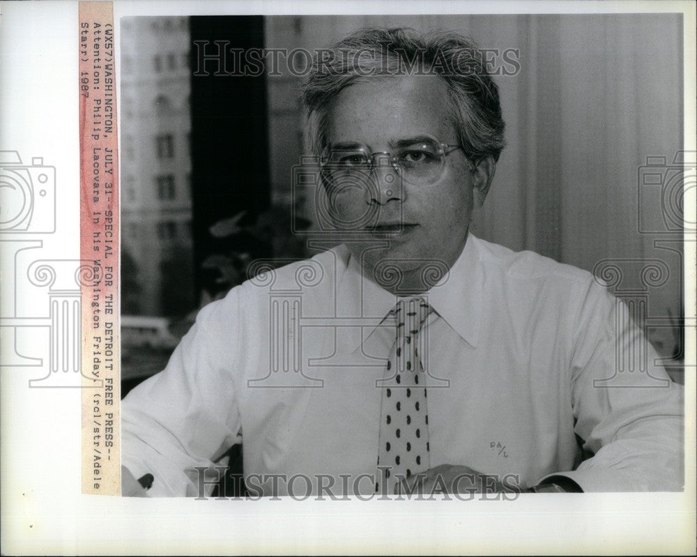 1987 Press Photo Philip Lacovara Mayor Washington - Historic Images