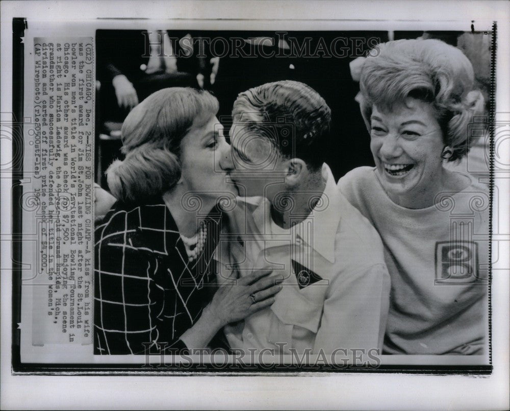 1962 Press Photo bowling champ jim john champion - Historic Images