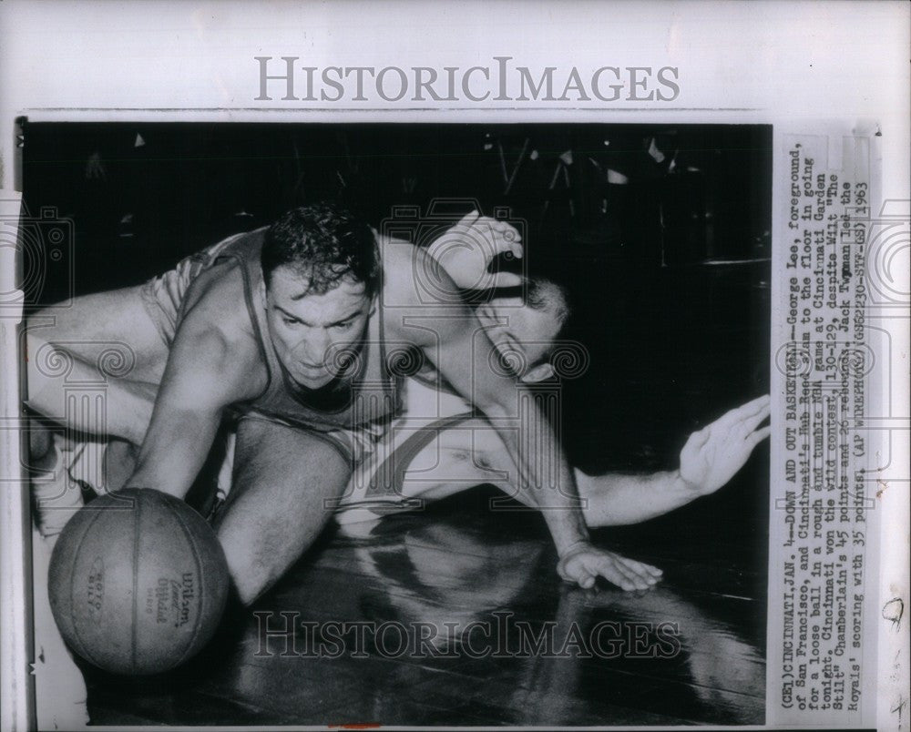 1963 Press Photo George Lee San Francisco basketball - Historic Images