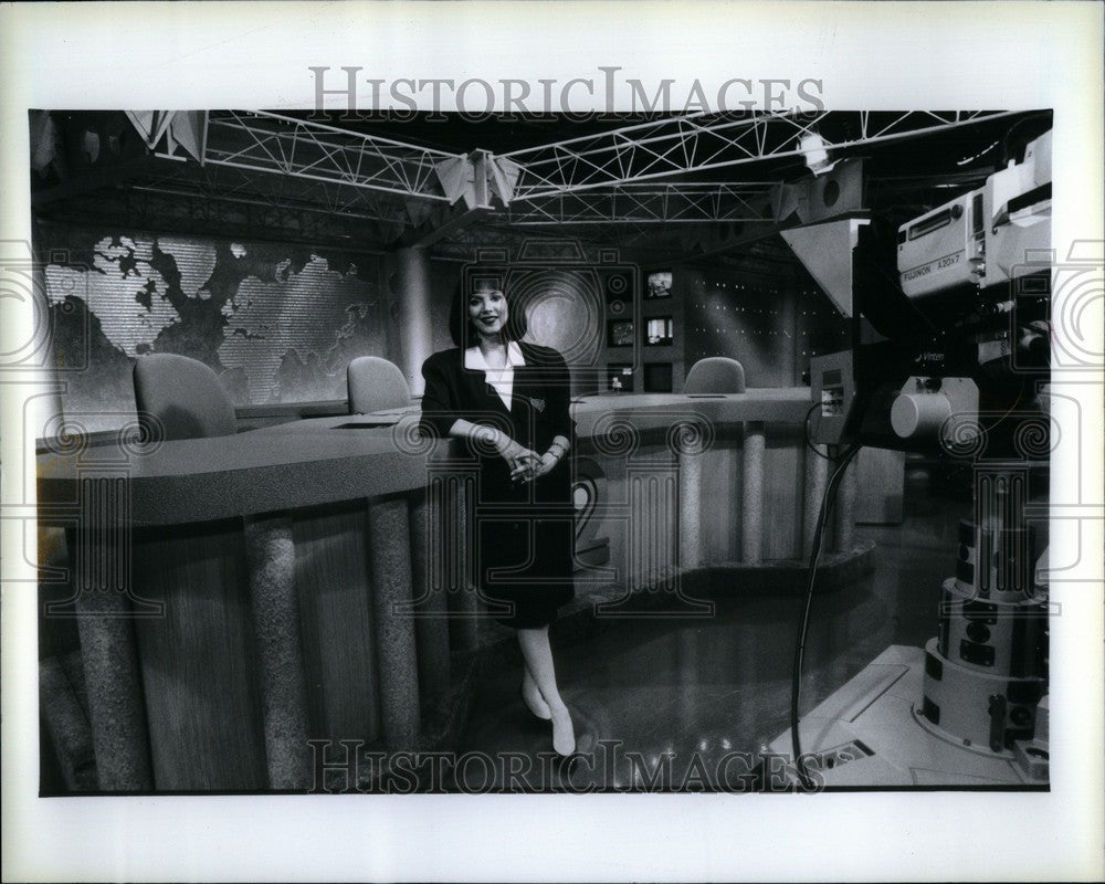 1991 Press Photo Channel 2 anchor Sherry Margolis - Historic Images