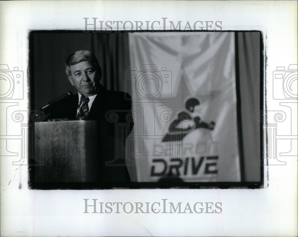 1991 Press Photo Marcum Football Coach - Historic Images