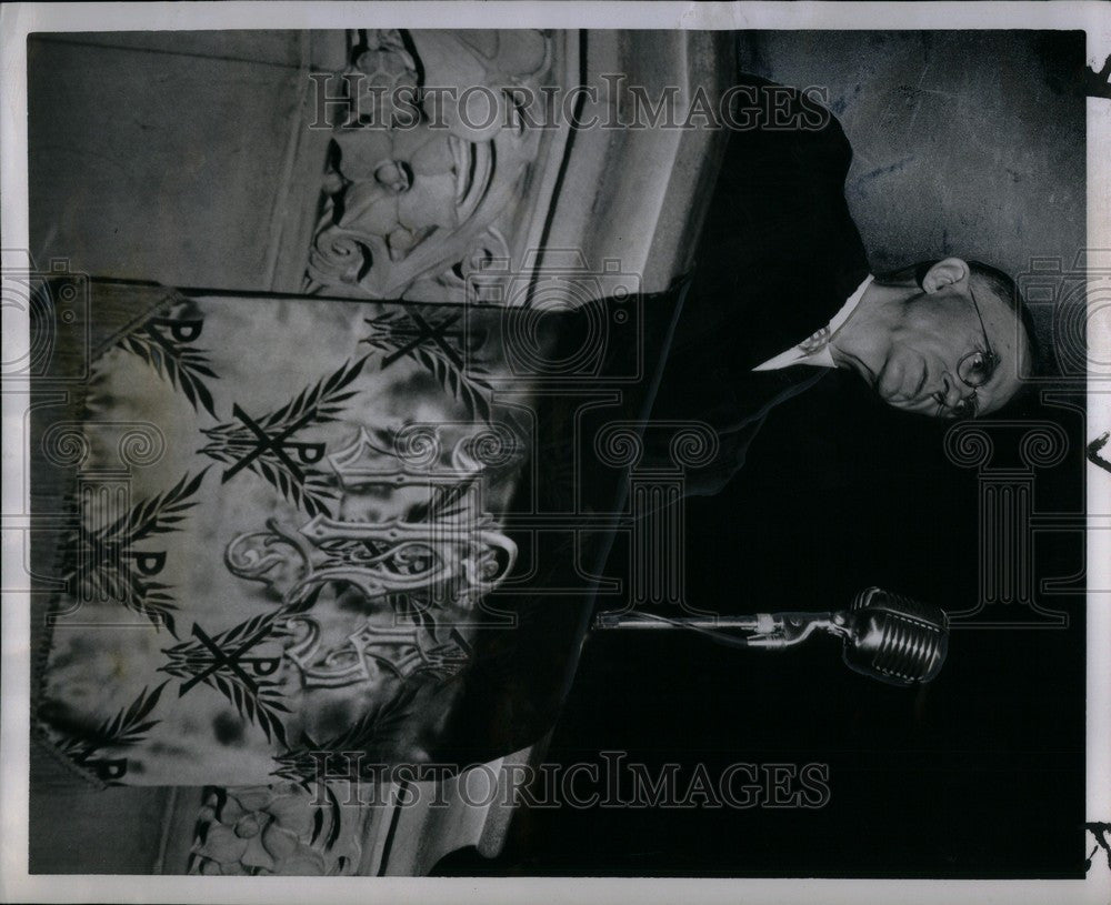 1949 Press Photo Dr. Charles Clayton Morrison Church - Historic Images