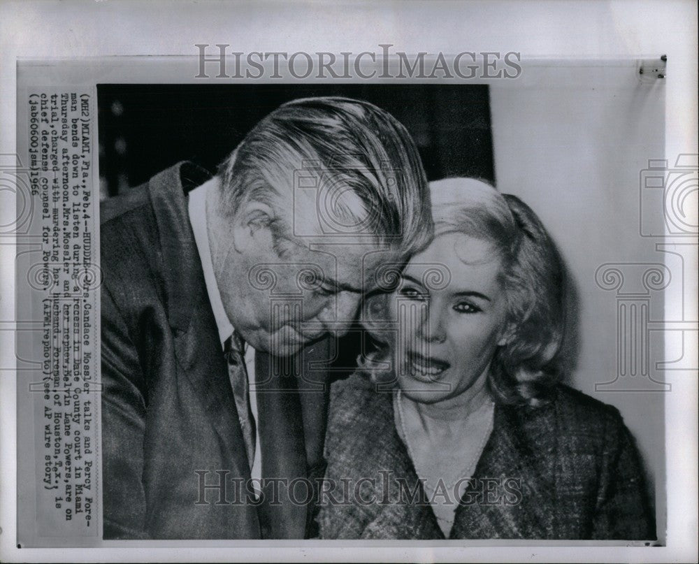 Press Photo Candace Mossler Murder Husband Court - Historic Images