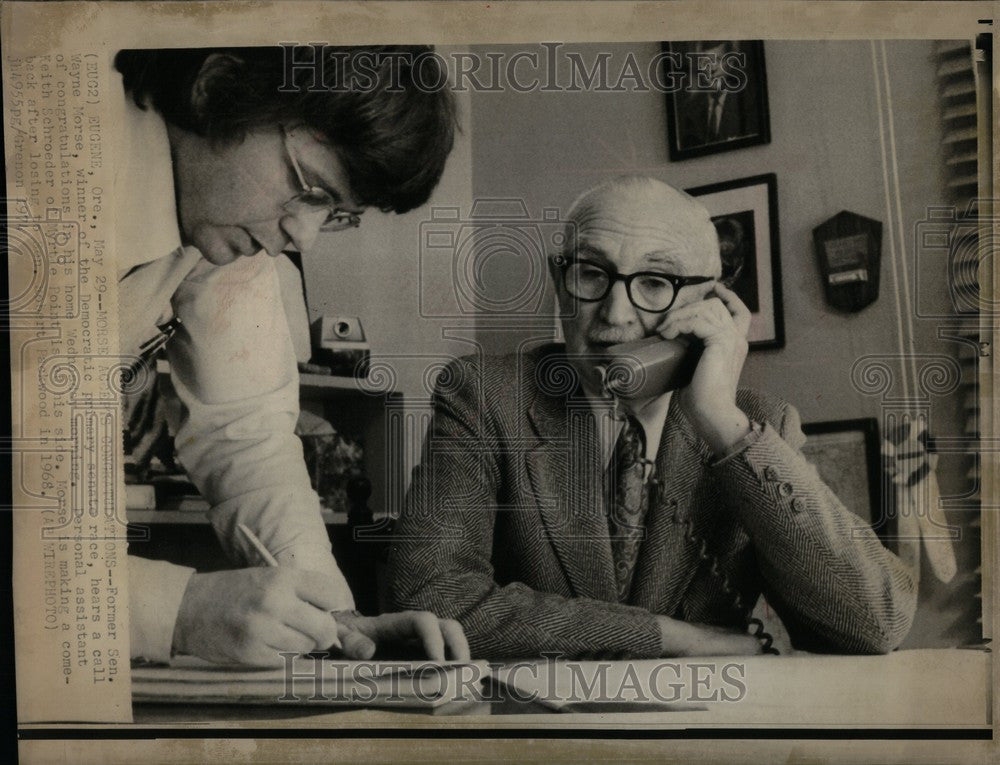 1971 Press Photo Wayne Morse Democratic Primary Senate - Historic Images