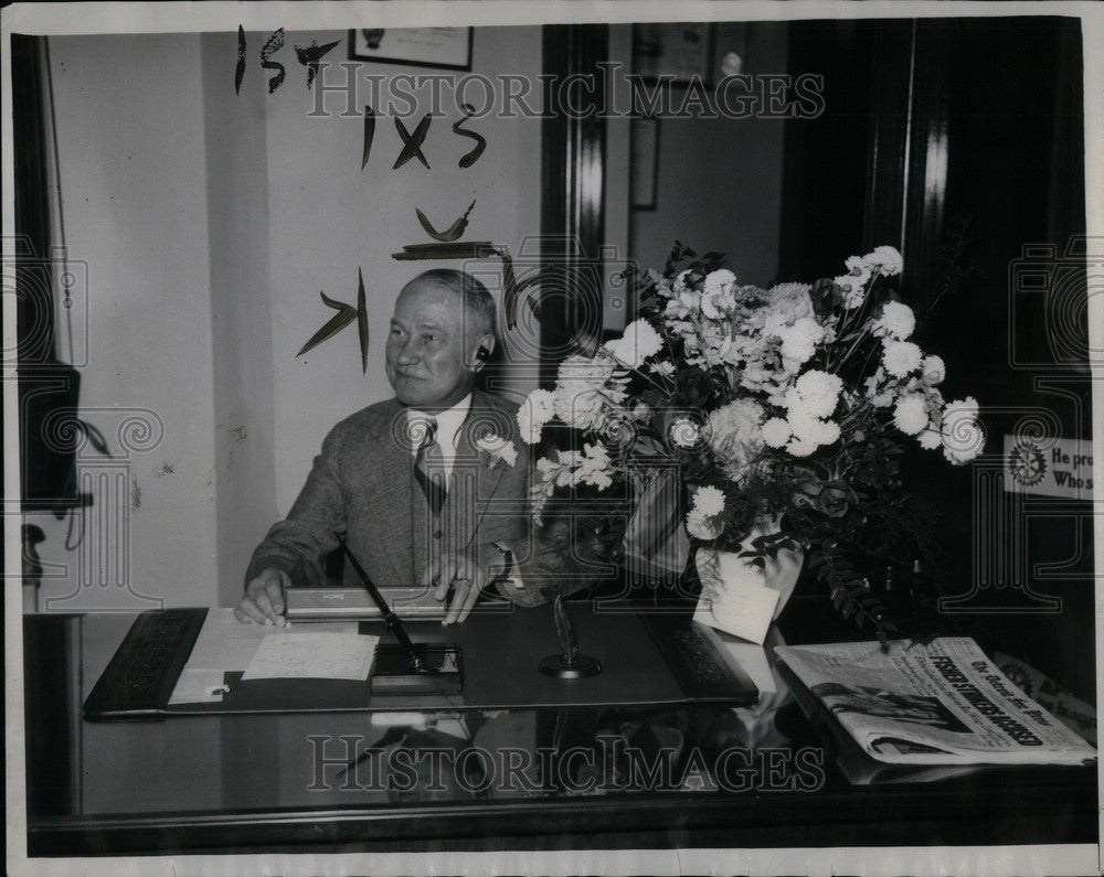 1937 Press Photo Otis G. Morse Free Press Official - Historic Images
