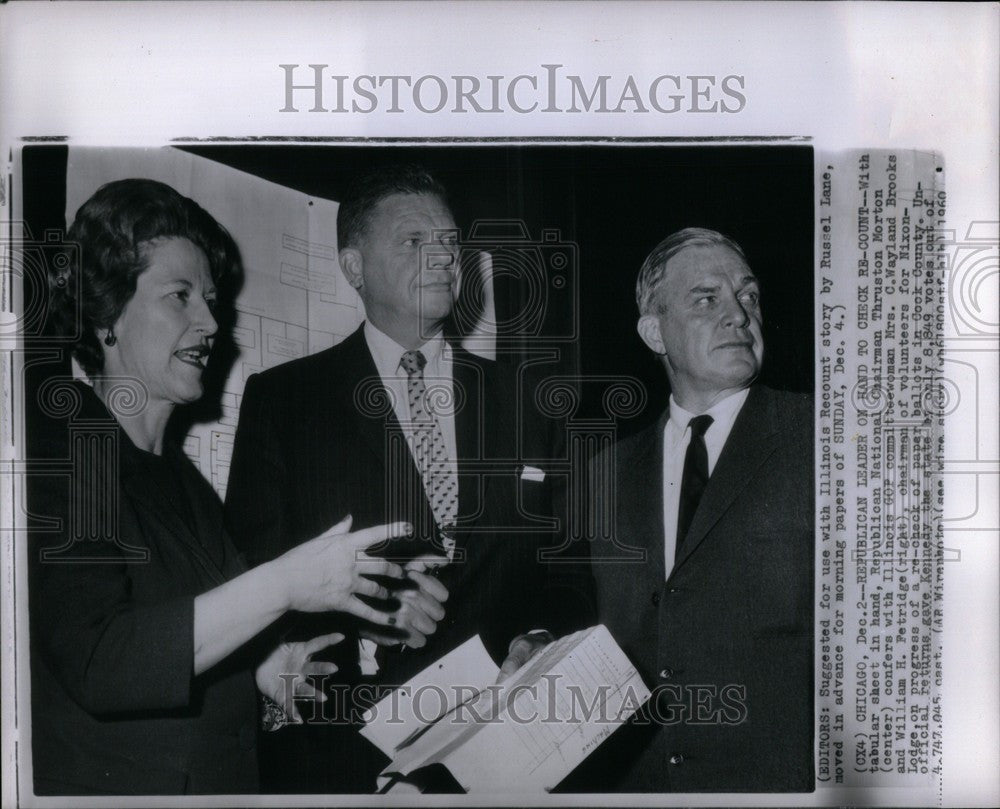 1960 Press Photo Russel Lane Thruston Morton Wayland - Historic Images