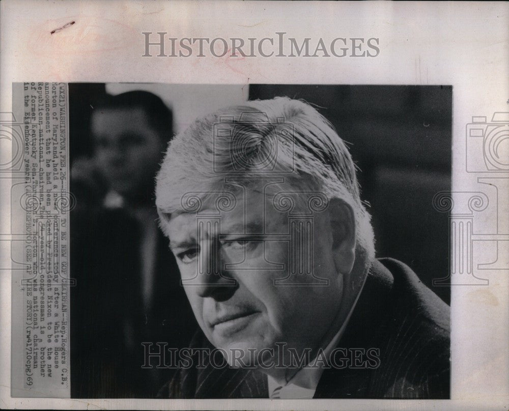 1973 Press Photo rogers morton politician american - Historic Images