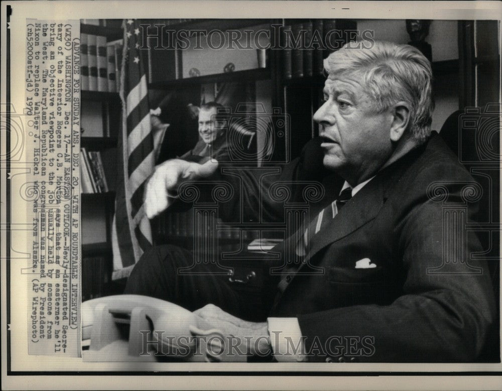 1970 Press Photo Rogers Clark Ballard Morton poltician - Historic Images