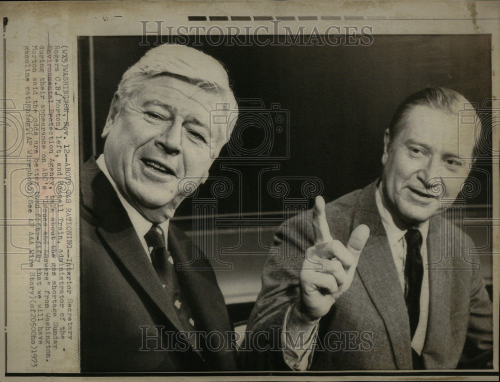 1973 Press Photo rogers morton gasoline rationing - Historic Images