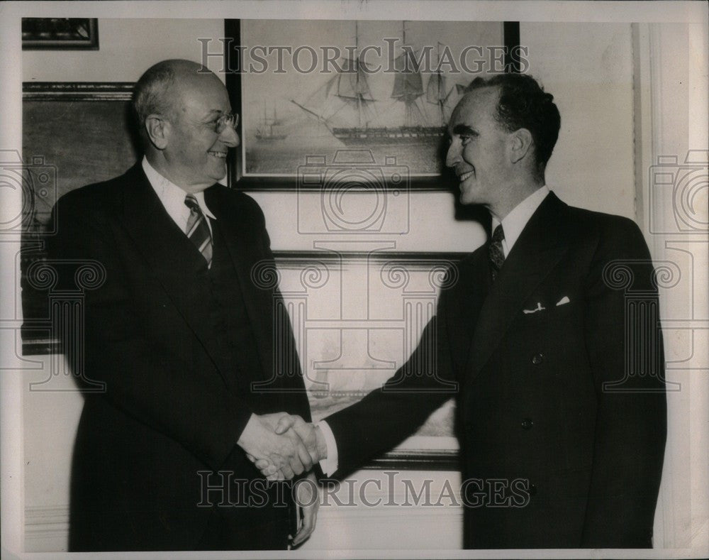 1939 Press Photo Homer Cummings Frank Murphy Attorney - Historic Images