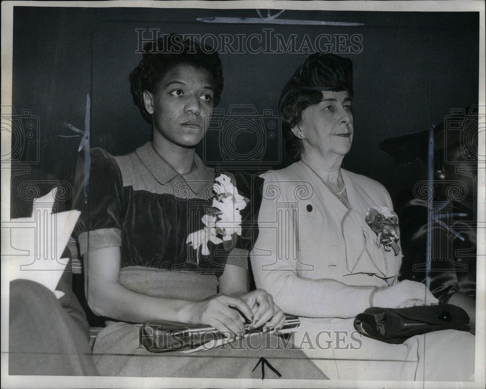 1940 Press Photo Bertha Saindall Miss Fred T. Murphy - Historic Images