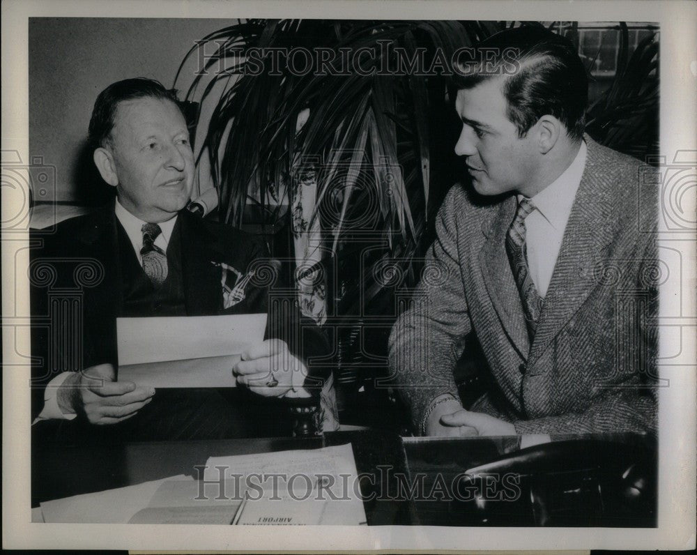 1946 Press Photo Francis J Murphy James J Stewart - Historic Images