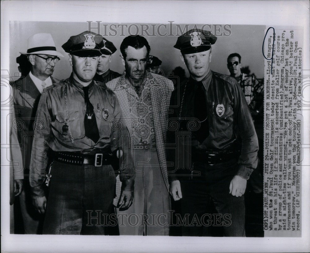 1951 Press Photo Lloyd Eugene Mangrum golfer - Historic Images