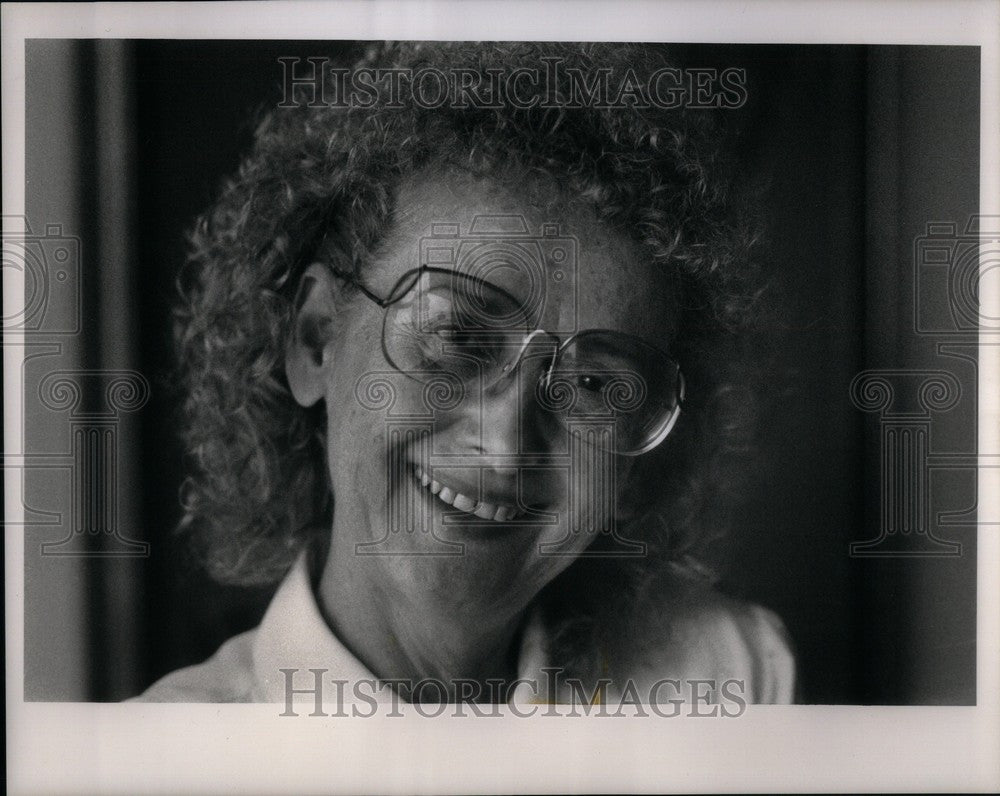 1990 Press Photo Evelyn Lieberman Detroit Hospice - Historic Images