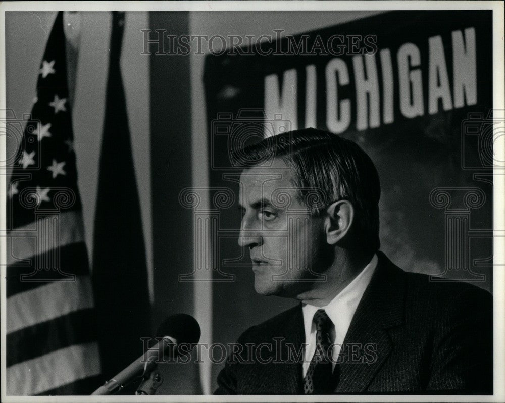 1984 Press Photo Walter Mondale Vice President Carter - Historic Images