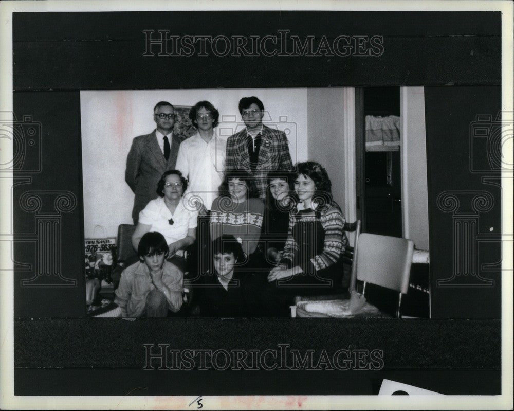 1985 Press Photo Monaghans Christamas gather - Historic Images
