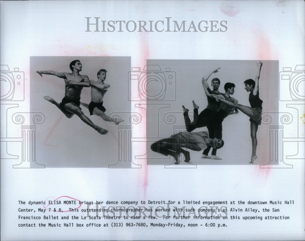 1986 Press Photo Elisa Monte Dancer - Historic Images