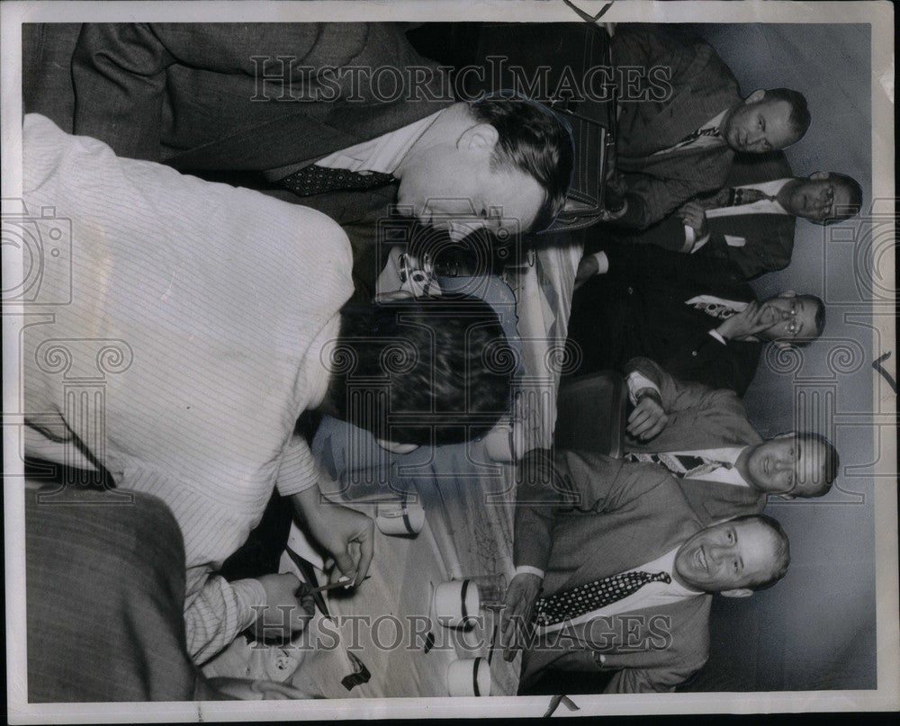 1949 Press Photo Cummings Carli Beaman Lindquist Ford - Historic Images