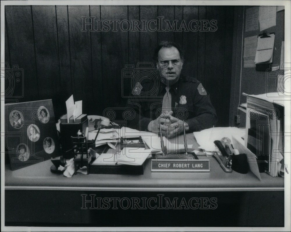 1961 Press Photo Chief Robert Lang - Historic Images