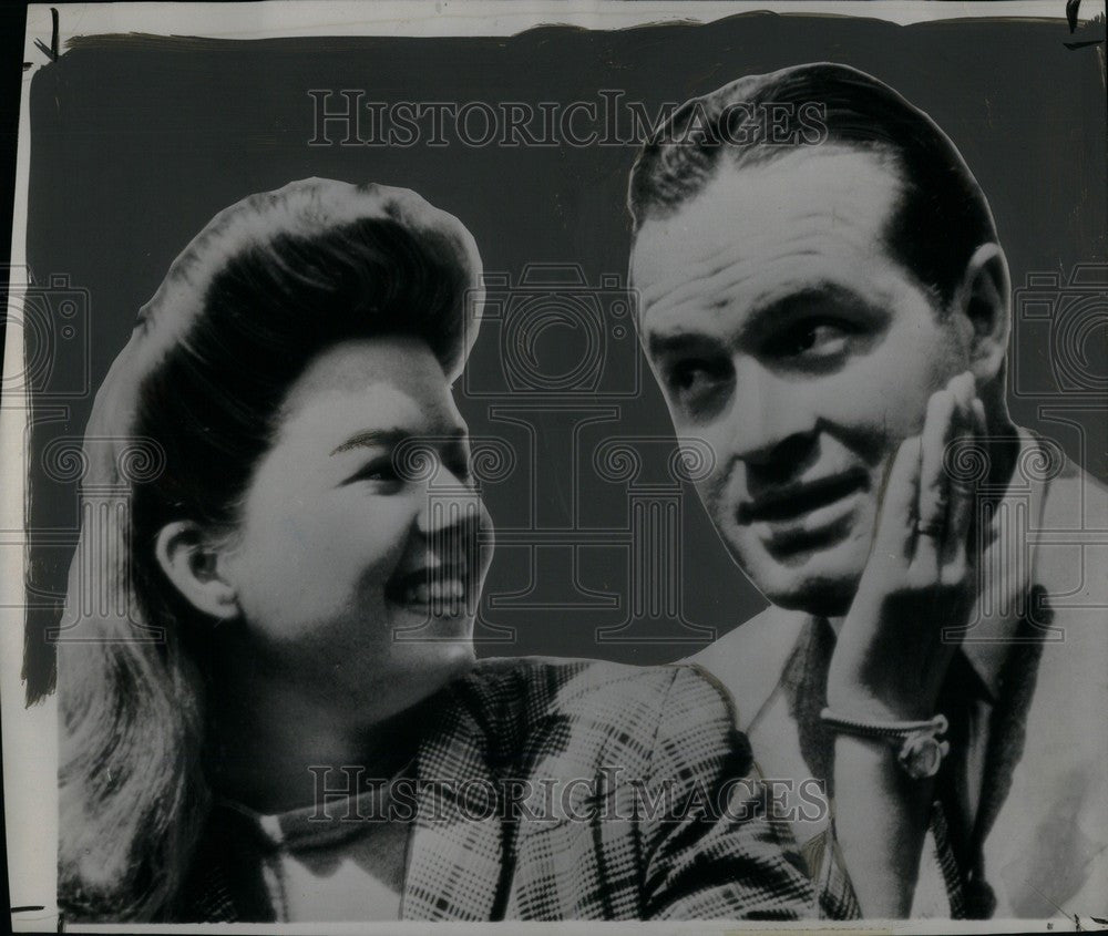 1944 Press Photo Frances Langford Bob Hope Music - Historic Images