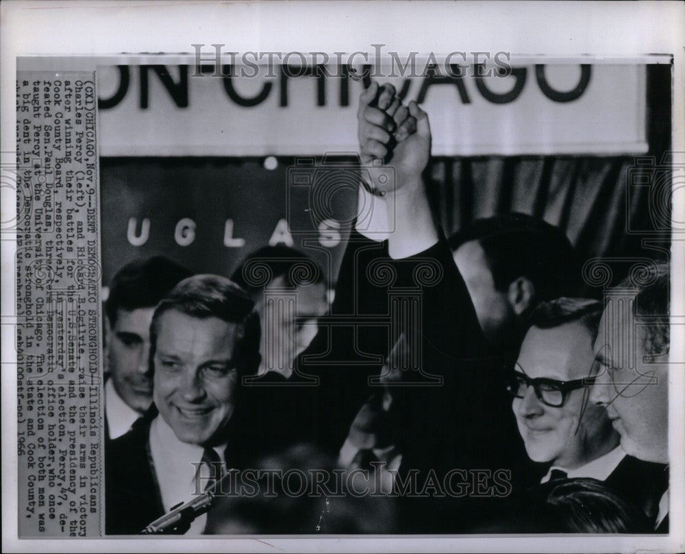 1966 Press Photo Charles Percy Richard Ogilvie - Historic Images