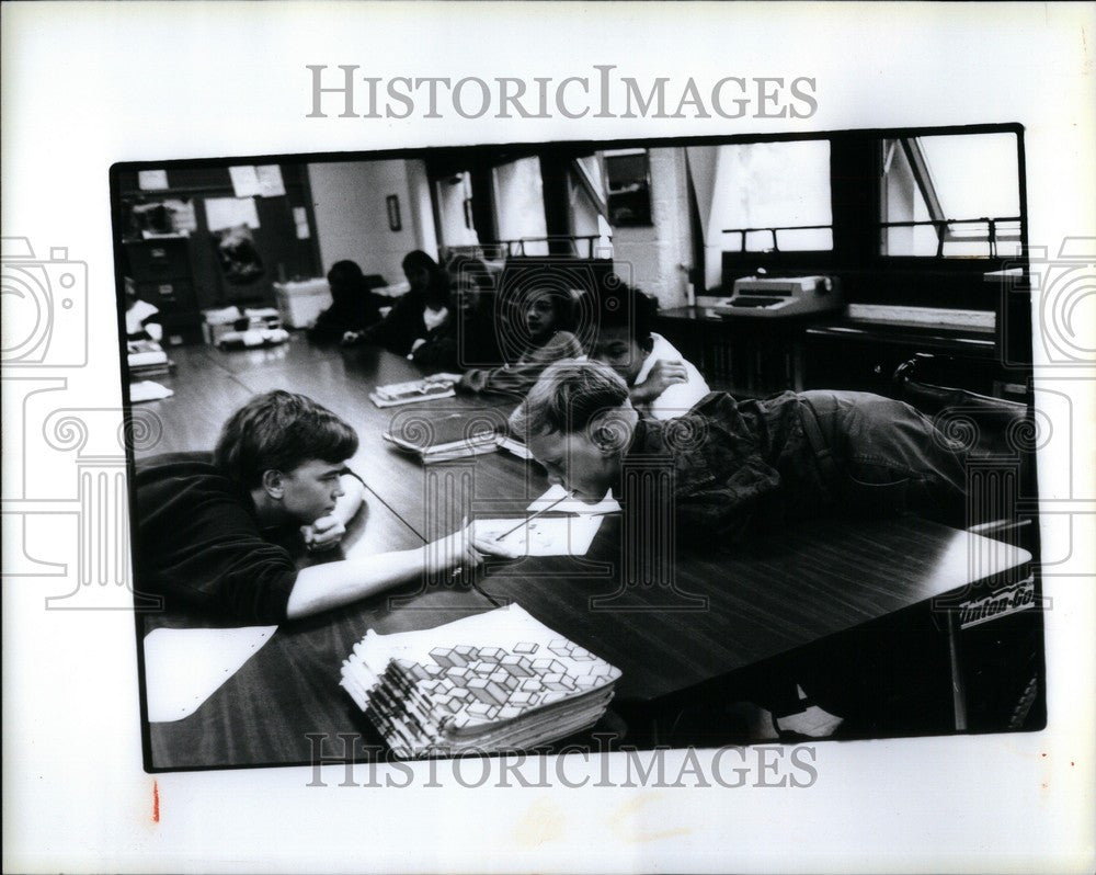 1992 Press Photo Justin Jones South Lake Middle School - Historic Images