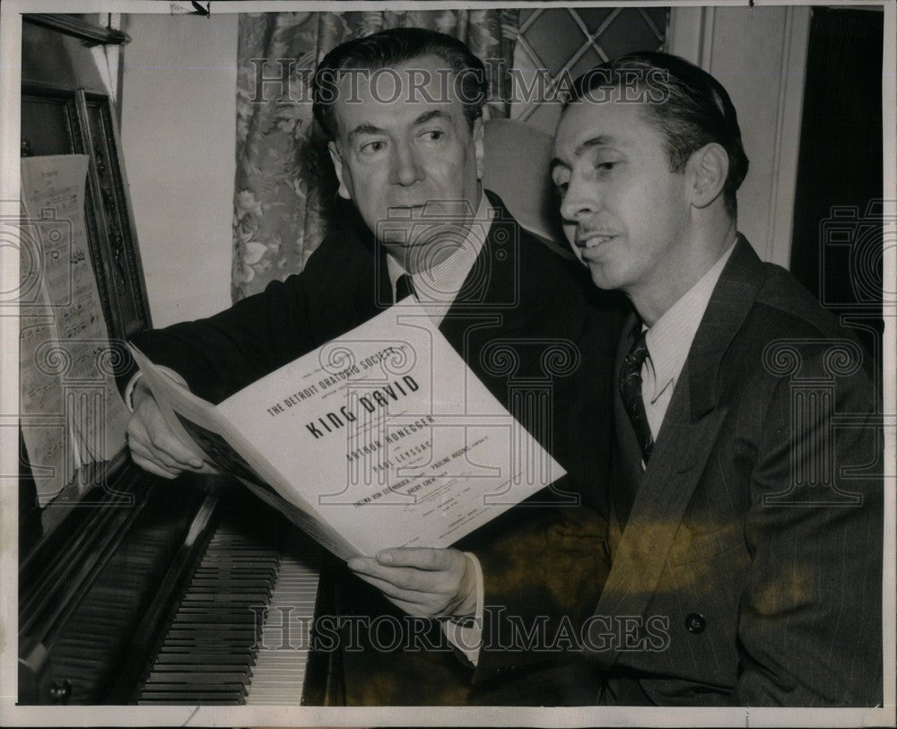 1945 Press Photo Paul Leyssac Theatre Guild - Historic Images