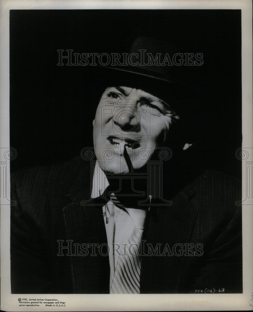 1958 Press Photo Cameron Mitchell TV film actor - Historic Images
