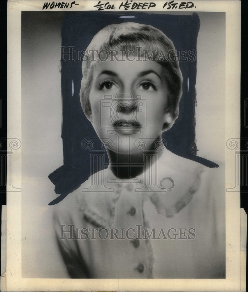 1957 Press Photo Anne Fogarty - Historic Images